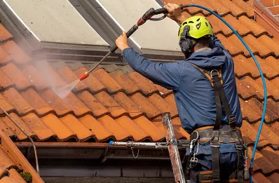 Démoussage et hydrofuge de toiture à Vallereuil